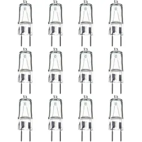 12 Pack Sunlite 35 Watt, Single Ended T3.5, GY8 Bi-Pin Base, Clear