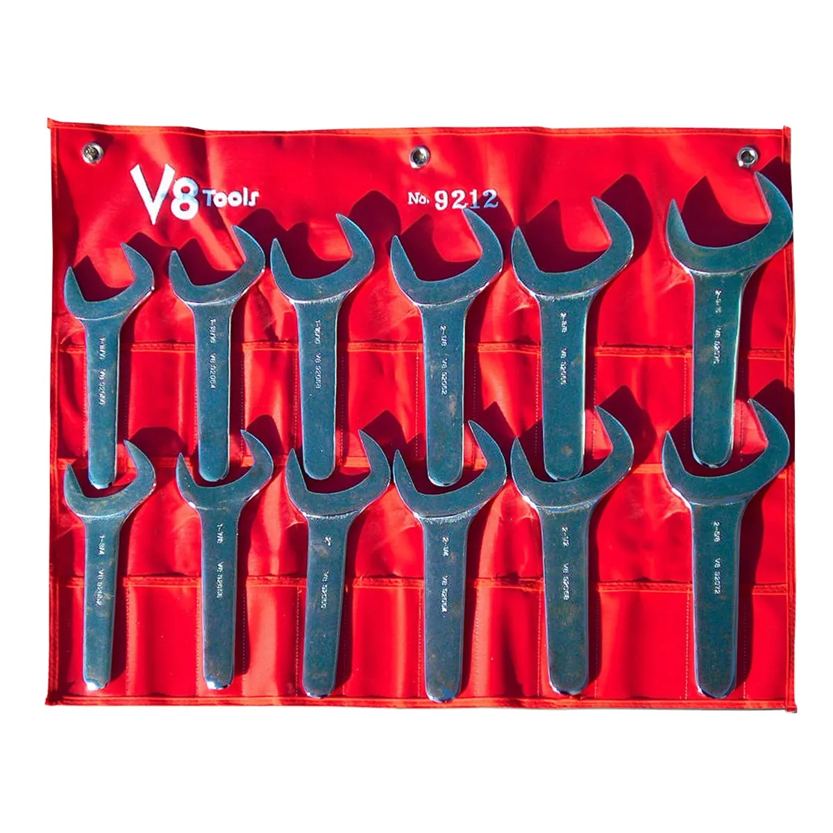 12 Piece Jumbo SAE Service Wrench Set V8T9212