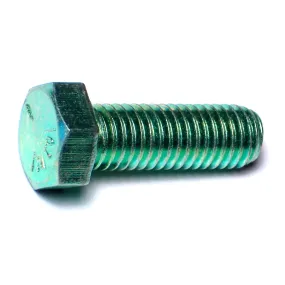 1/2"-13 x 1" Green Rinsed Zinc Grade 5 Hex Cap Screws (115 pcs.)