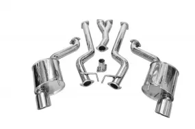 2015-2017 Ford Mustang Exhaust - (Dual Cat Back w/ Polished Tips) [2.3T] - SES9200