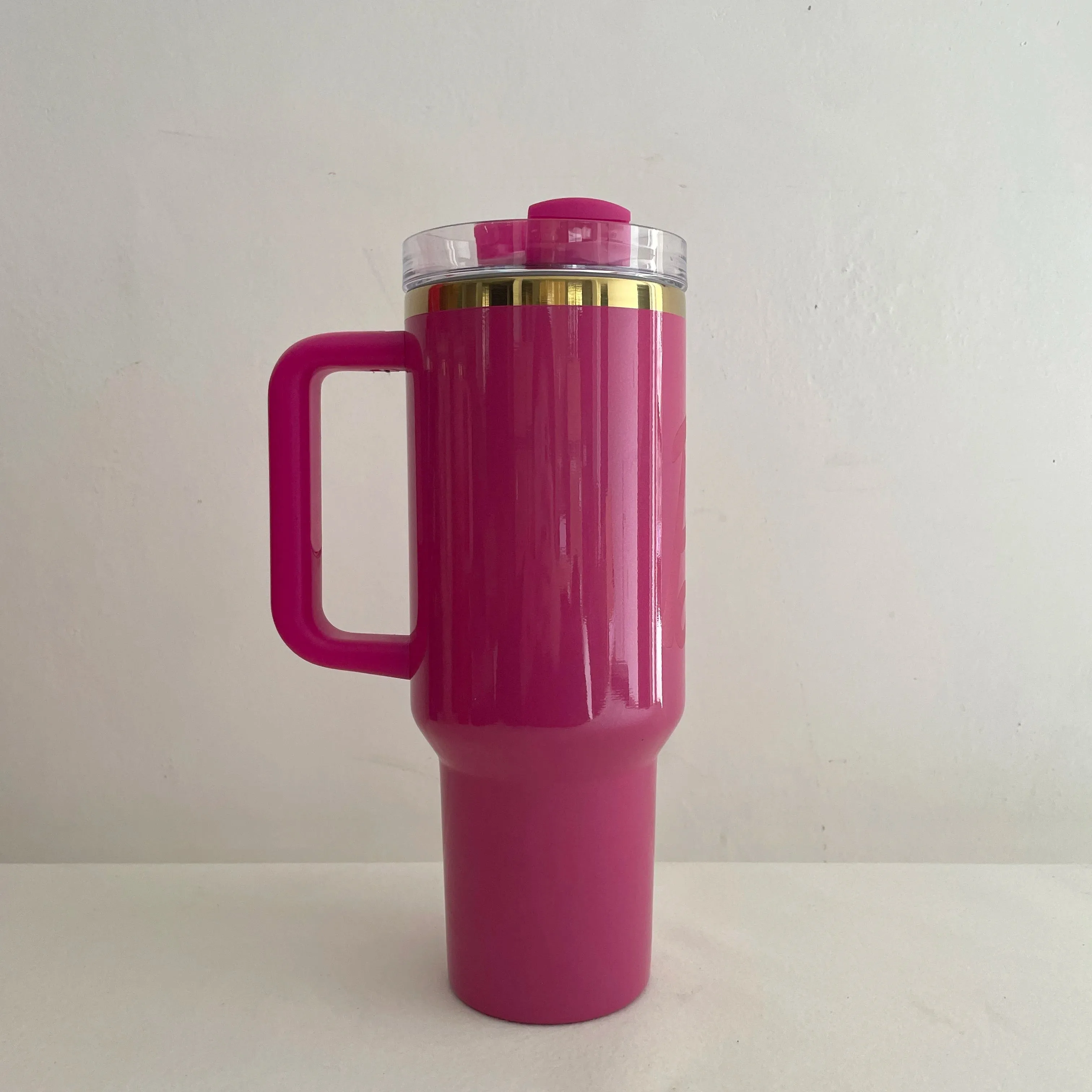 2024 NEW Barbie Handle Straw Lid Stainless Steel 40oz Vacuum Insulated Car Mug Double Wall Hot Ice Travel Mug