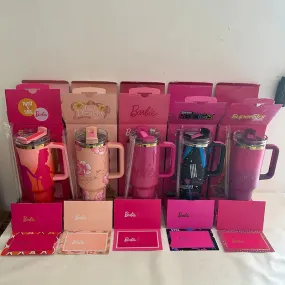 2024 NEW Barbie Handle Straw Lid Stainless Steel 40oz Vacuum Insulated Car Mug Double Wall Hot Ice Travel Mug