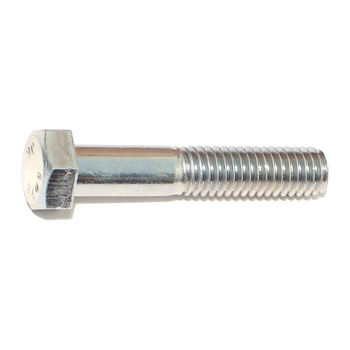 3/8"-16 x 2" Zinc Grade 2 / A307 Hex Bolts (10 pcs.)