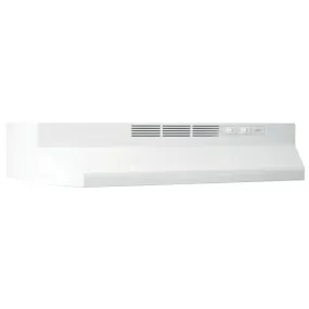 413001 Broan® 30-Inch Ductless Under-Cabinet Range Hood, White