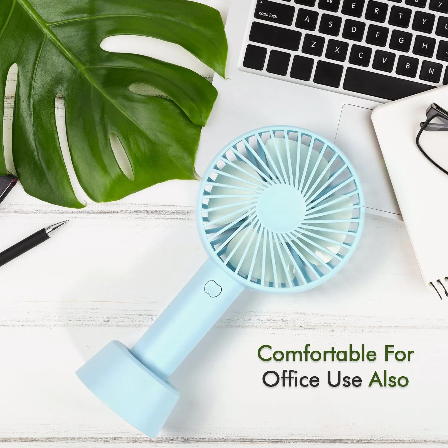 4813 PORTABLE CLASSIC HAND FAN TABLE FAN 3 STEP SPEED SETTING FAN PERSONAL DESK FAN SUITABLE FOR OFFICE , SCHOOL & HOME USE (battery not included)