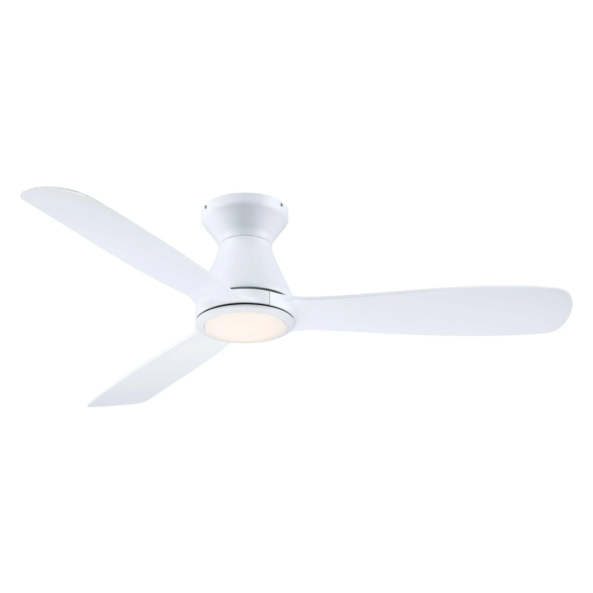 52" Ahmedabad Industrial DC Motor Flush Mount Reversible Ceiling Fan with LED Lighting and Remote Control