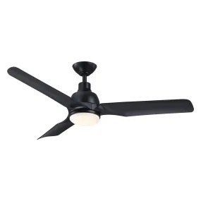 52" Cason Induatrial Downrod Mount Reversible Ceiling Fan with LED Lighting and Remote Control