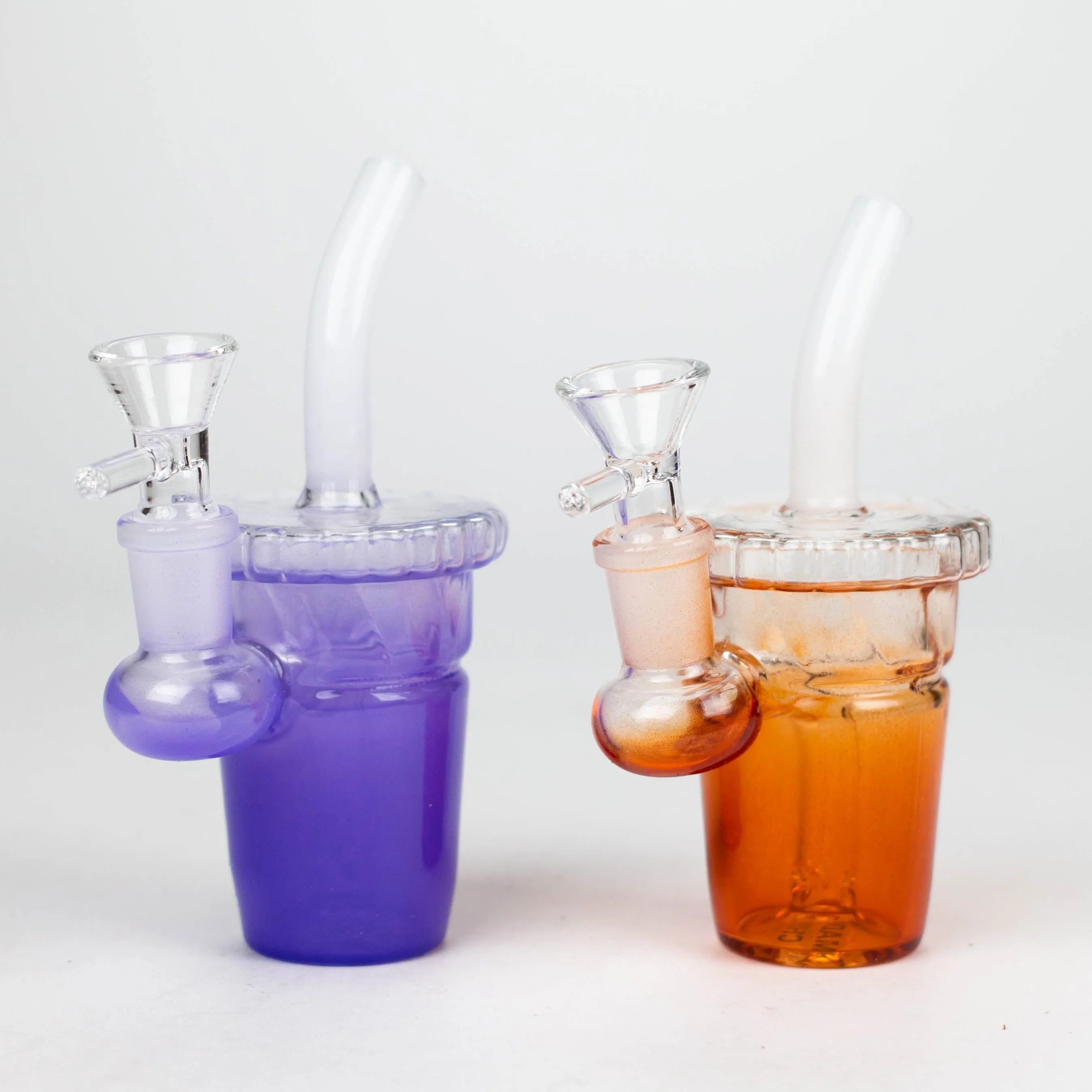 5.5" Cup Water Bong With Straw