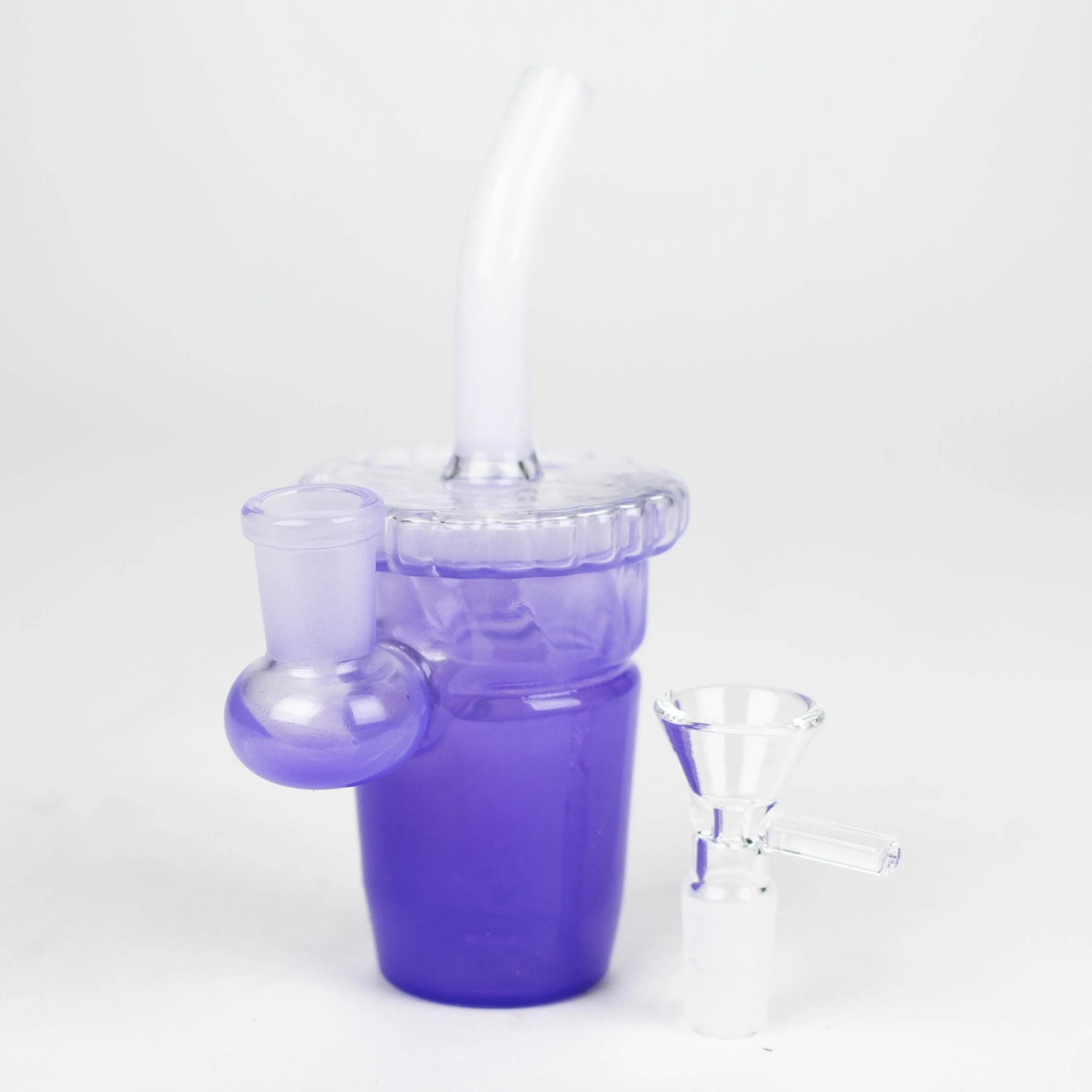 5.5" Cup Water Bong With Straw