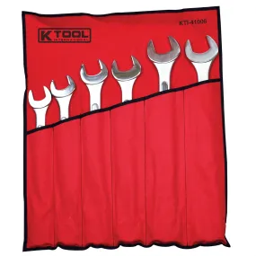 6 Piece Raised Panel Jumbo Combination Wrench Set KTI41006