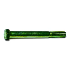 7/16"-14 x 4" Green Rinsed Zinc Grade 5 Hex Cap Screws (57 pcs.)