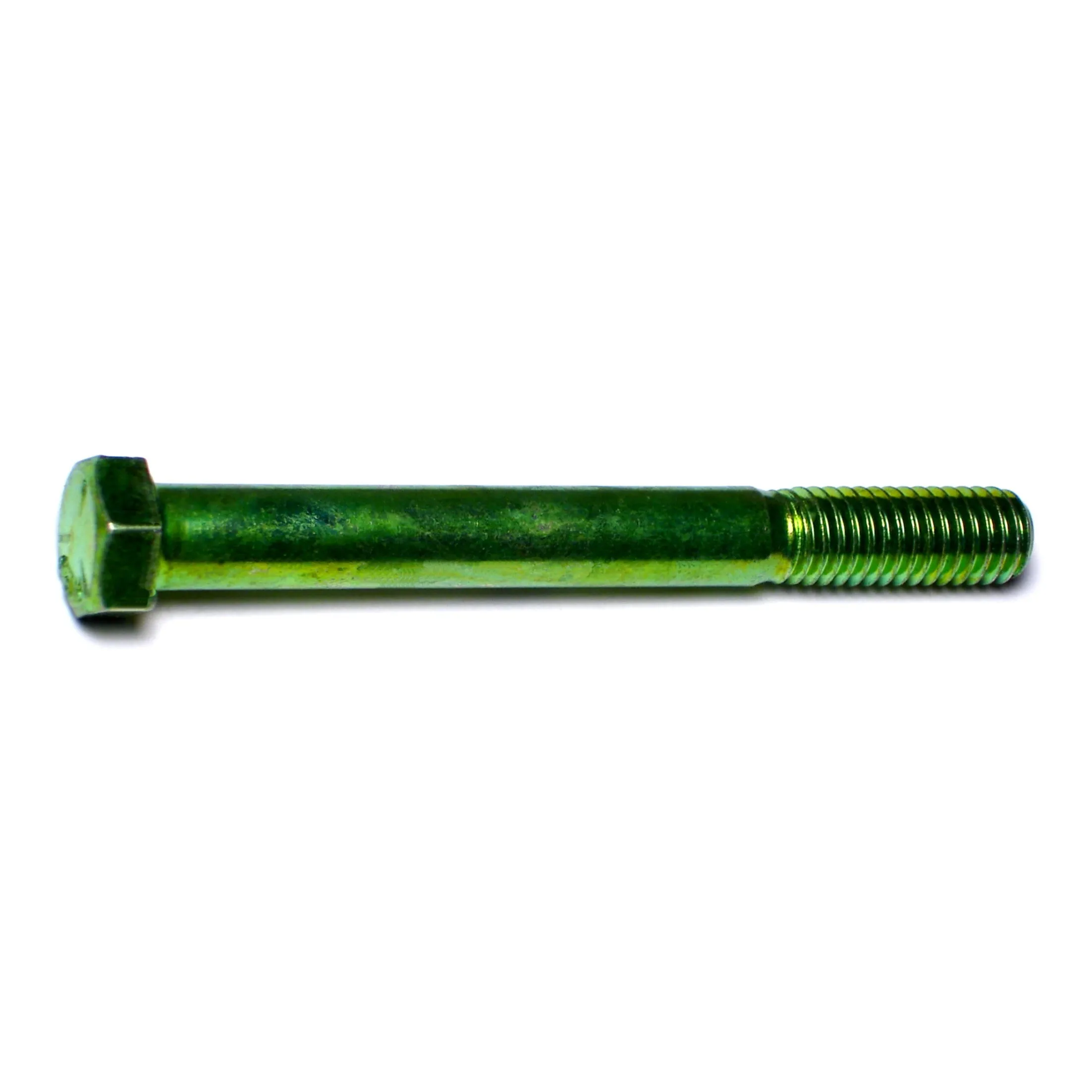 7/16"-14 x 4" Green Rinsed Zinc Grade 5 Hex Cap Screws (57 pcs.)