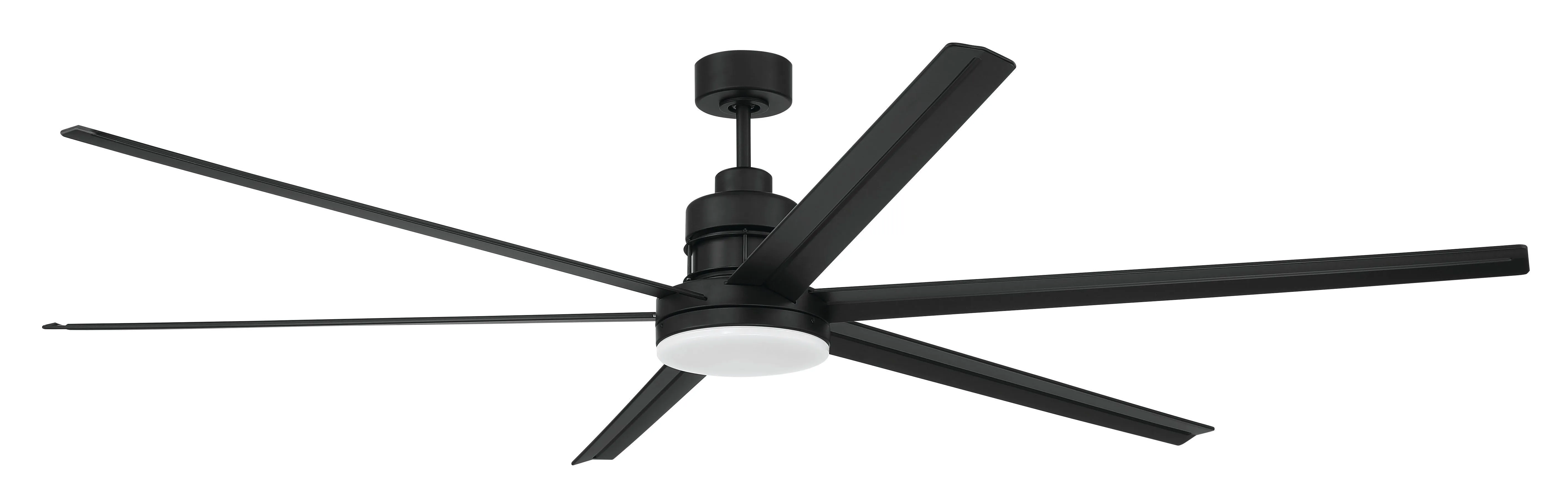 80" Mondo Indoor/Outdoor in Flat Black w/ Flat Black Blades