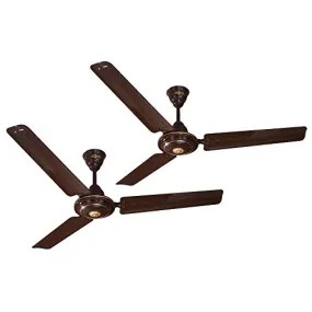 ACTIVA 1200 MM HIGH Speed BEE Approved Apsra Brown Ceiling Fan Pack of 2 with 2 Years Warranty