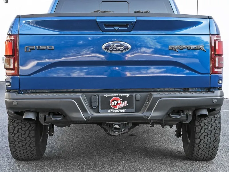 aFe MACH Force-Xp Cat-Back Exhaust w/Dual Hi-Tuck Tips Black 17-18 Ford F-150 Raptor V6-3.5L (tt)