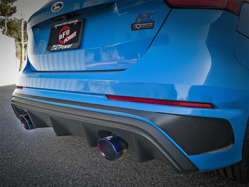 aFe Takeda 3in 304 SS Cat-Back Exhaust System w/ Blue Flame Tip 16-18 Ford Focus RS I4-2.3L (t)