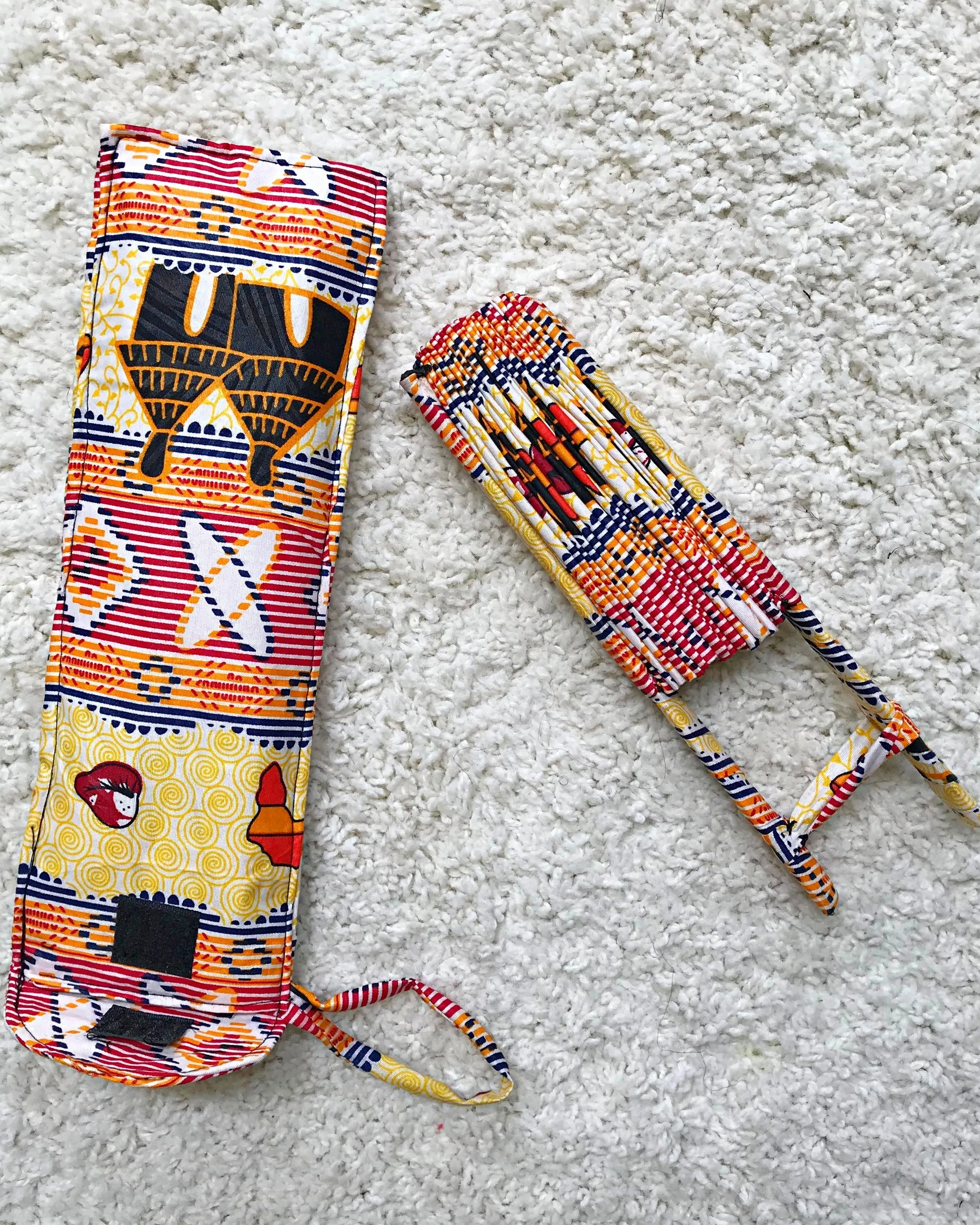 African Print Handheld Foldable Fan