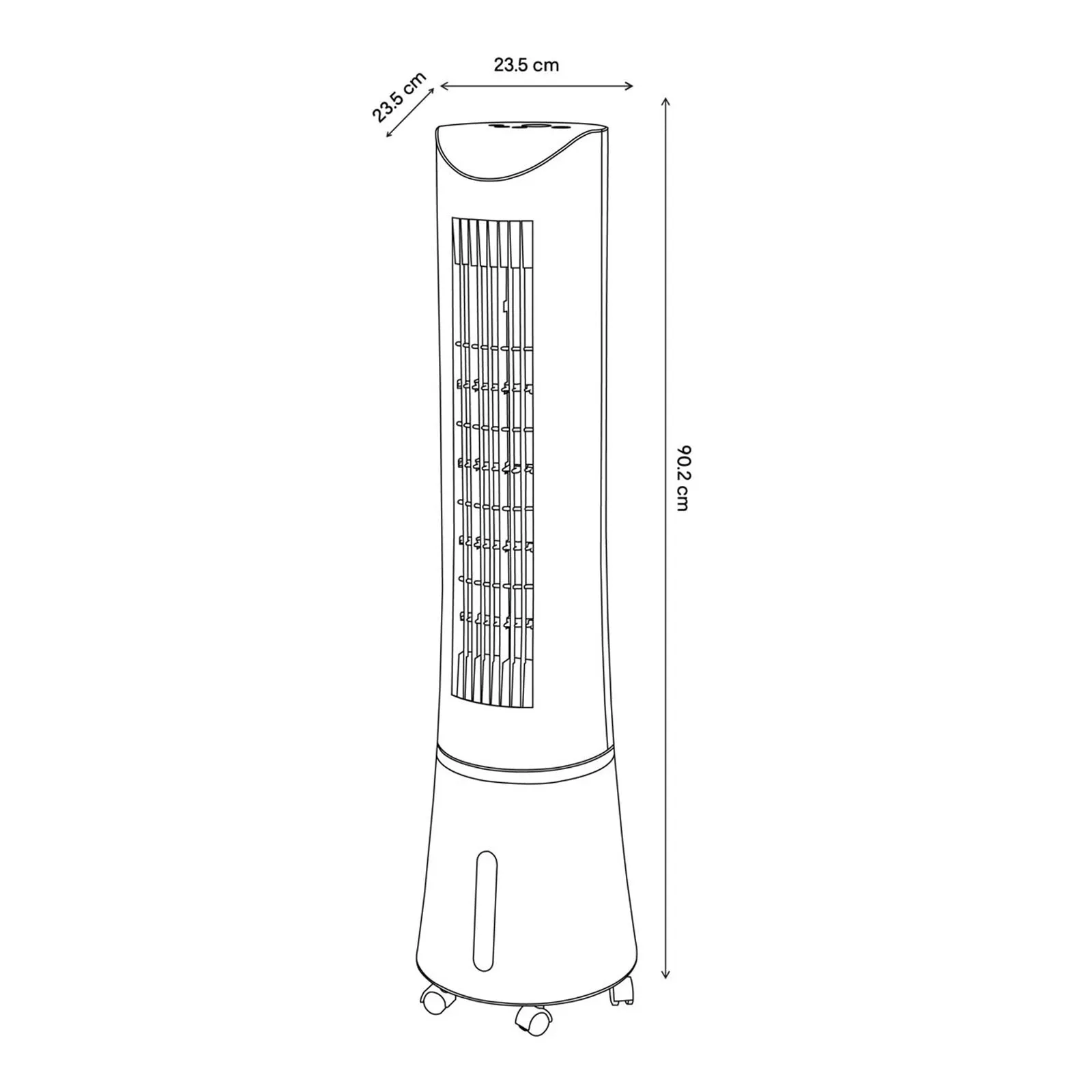 Air Cooler Tower Fan Portable Digital Conditioner Remote Control Timer White