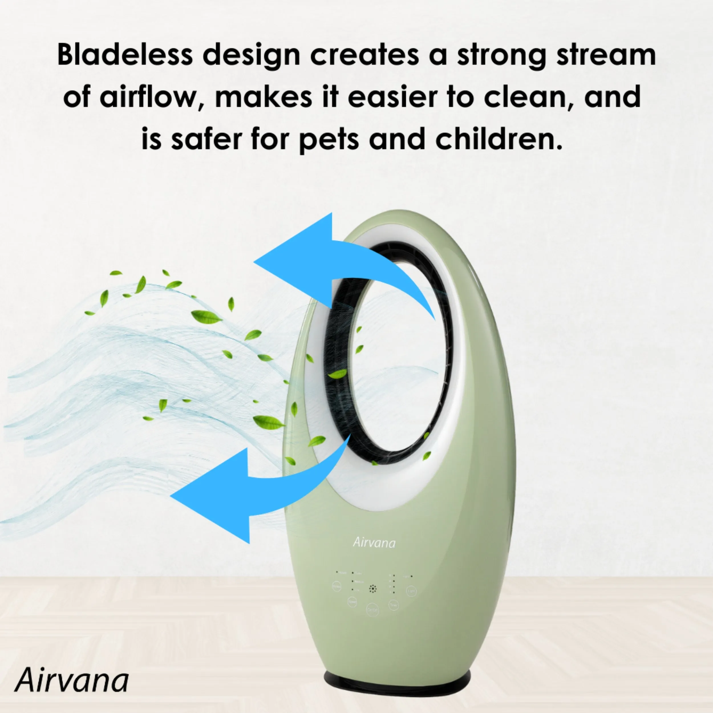 Airvana Bladeless Vortex Fan with Filter and Remote AV1700FAN