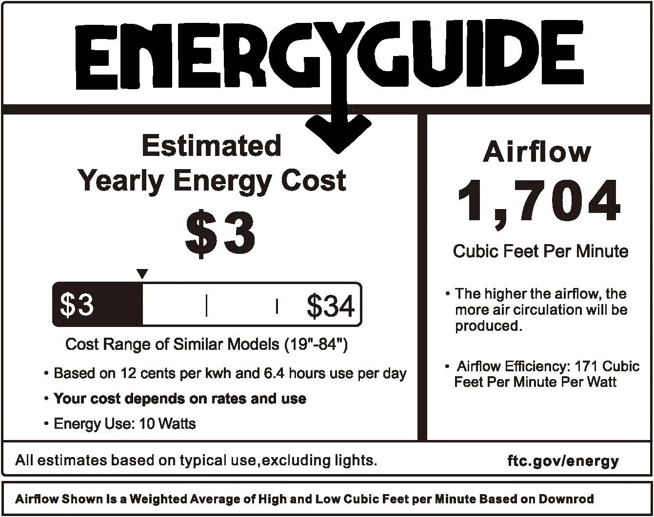 Arran Low Profile Ceiling Fan with LED Light and Remote 44 inch