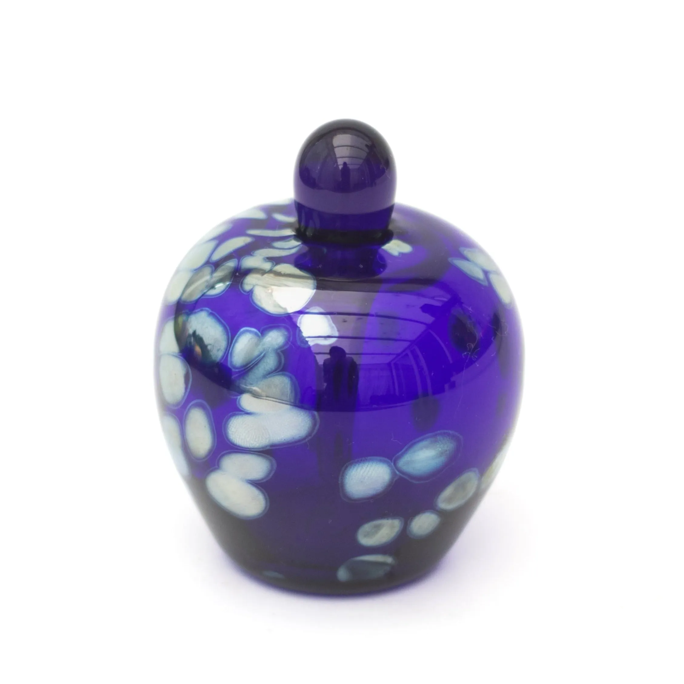 'Aurora' Blue Glass Perfume Bottle