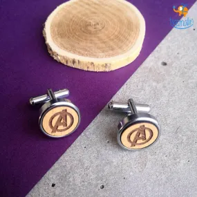 Avengers Wooden Cufflinks