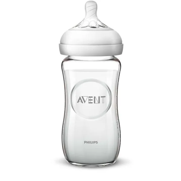 Avent Natural baby bottle 240ml glass 1PK