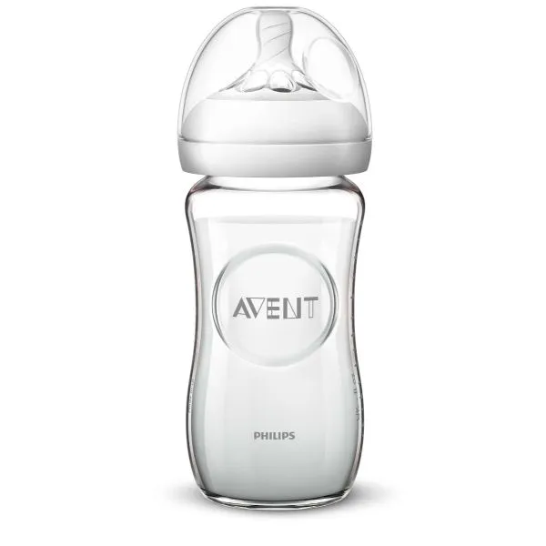 Avent Natural baby bottle 240ml glass 1PK