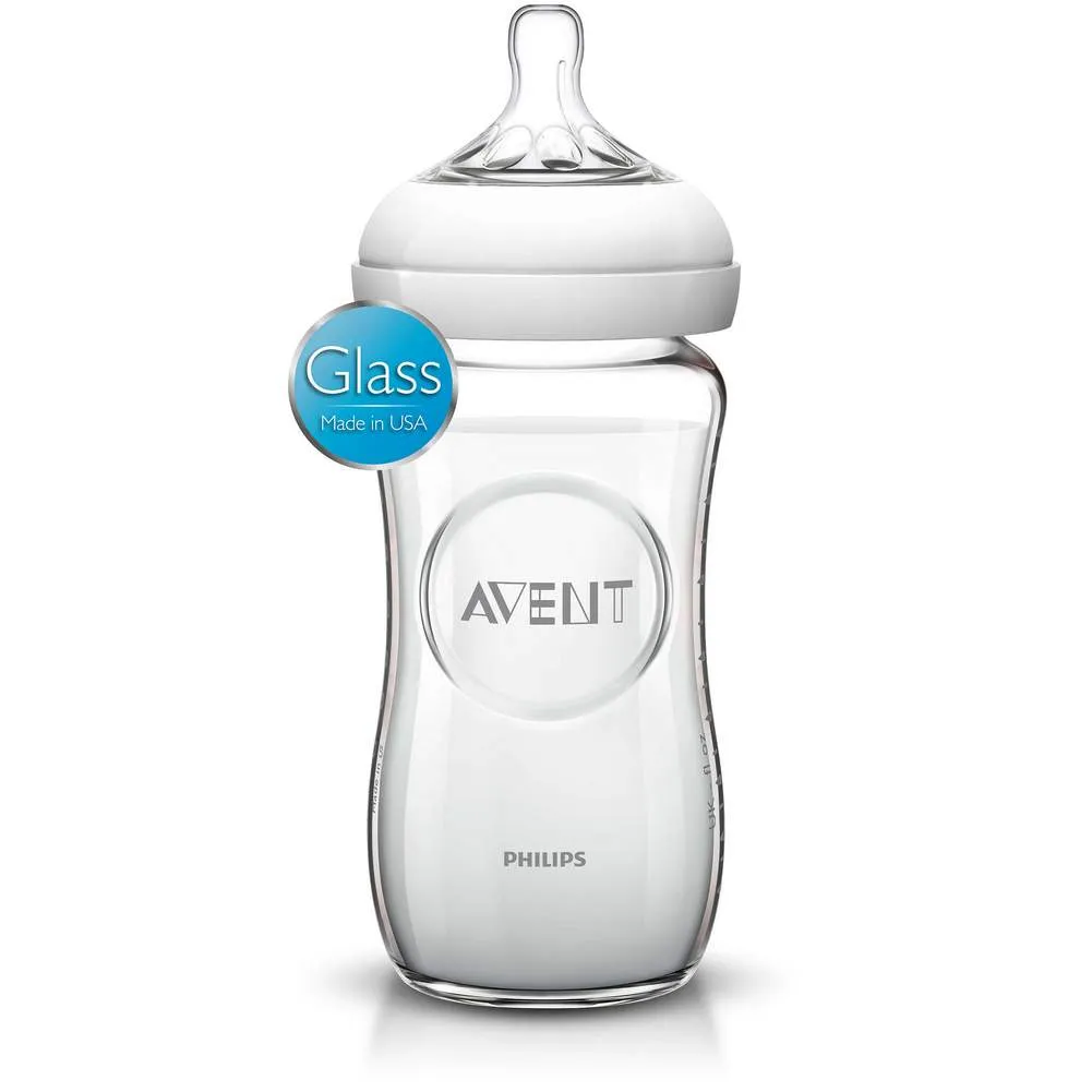 Avent Natural Glass Baby Bottle - 8oz