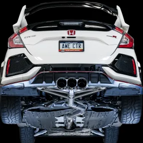 AWE Track Edition Exhaust Kit for FK8 Honda Civic Type R (catback front pipe)