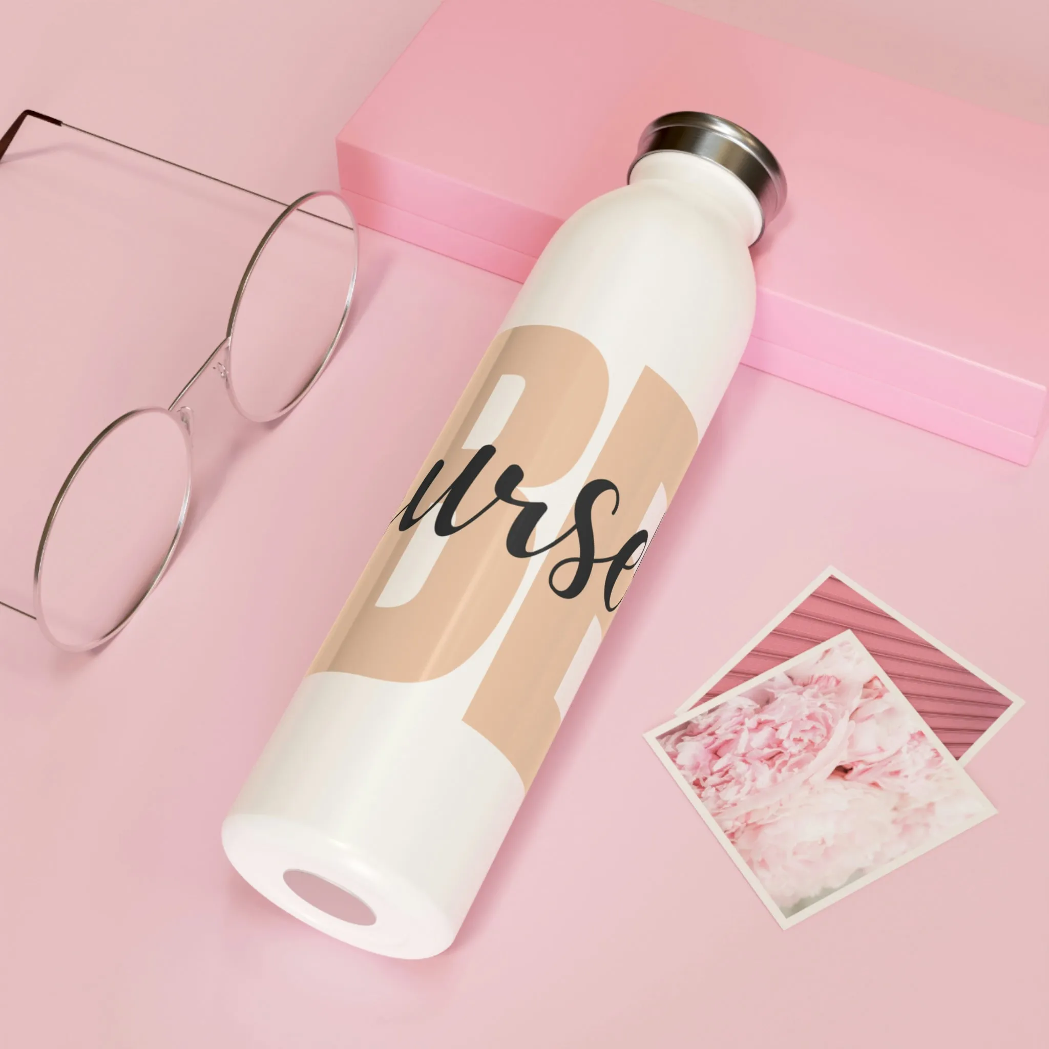 Be Yourself Slim Water Bottle