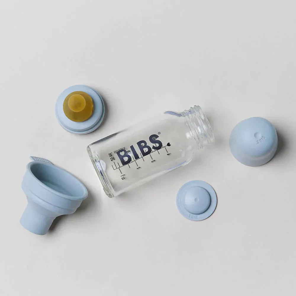 BIBS Baby Glass Bottle Complete Set 110ml | Cloud