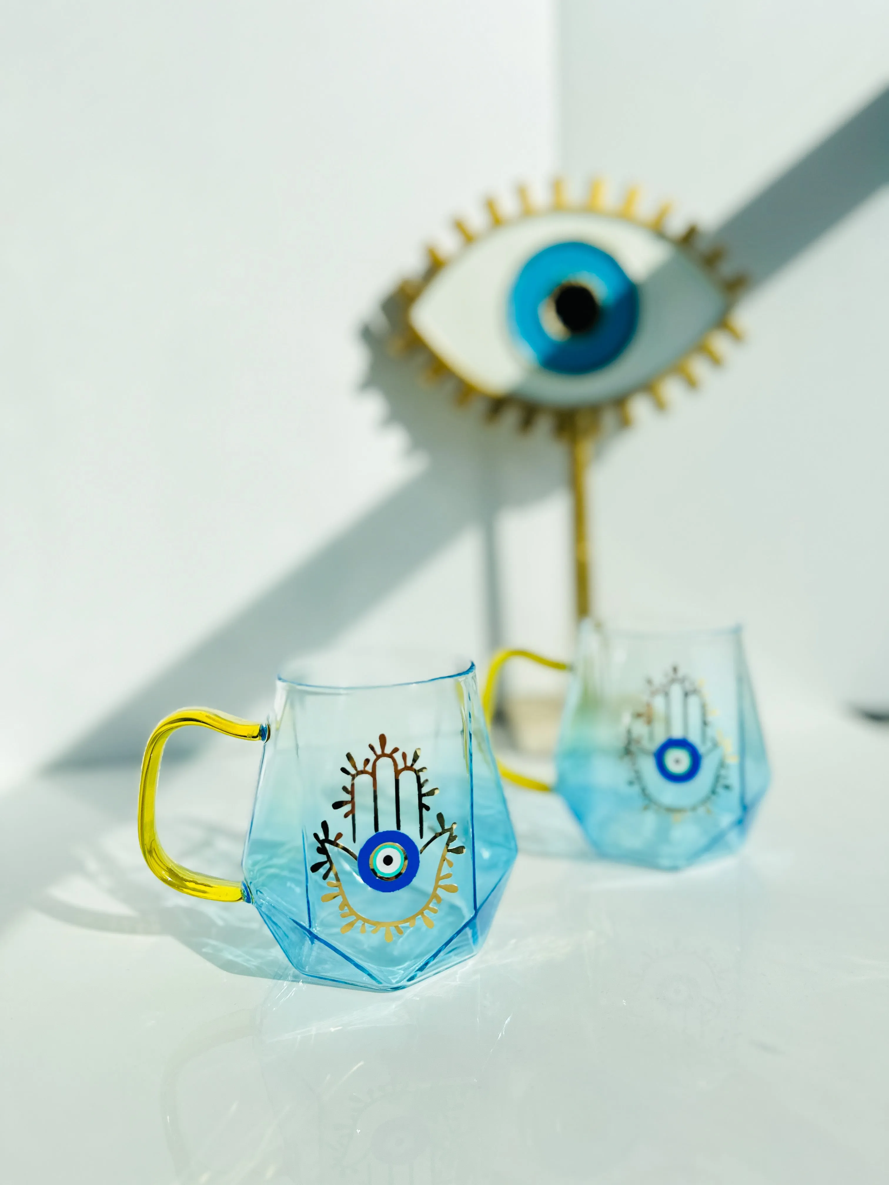 Blue Prism Hamsa Mug