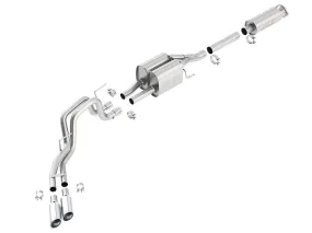 Borla Touring Exhaust - 2010-2014 Ford Raptor 6.2L