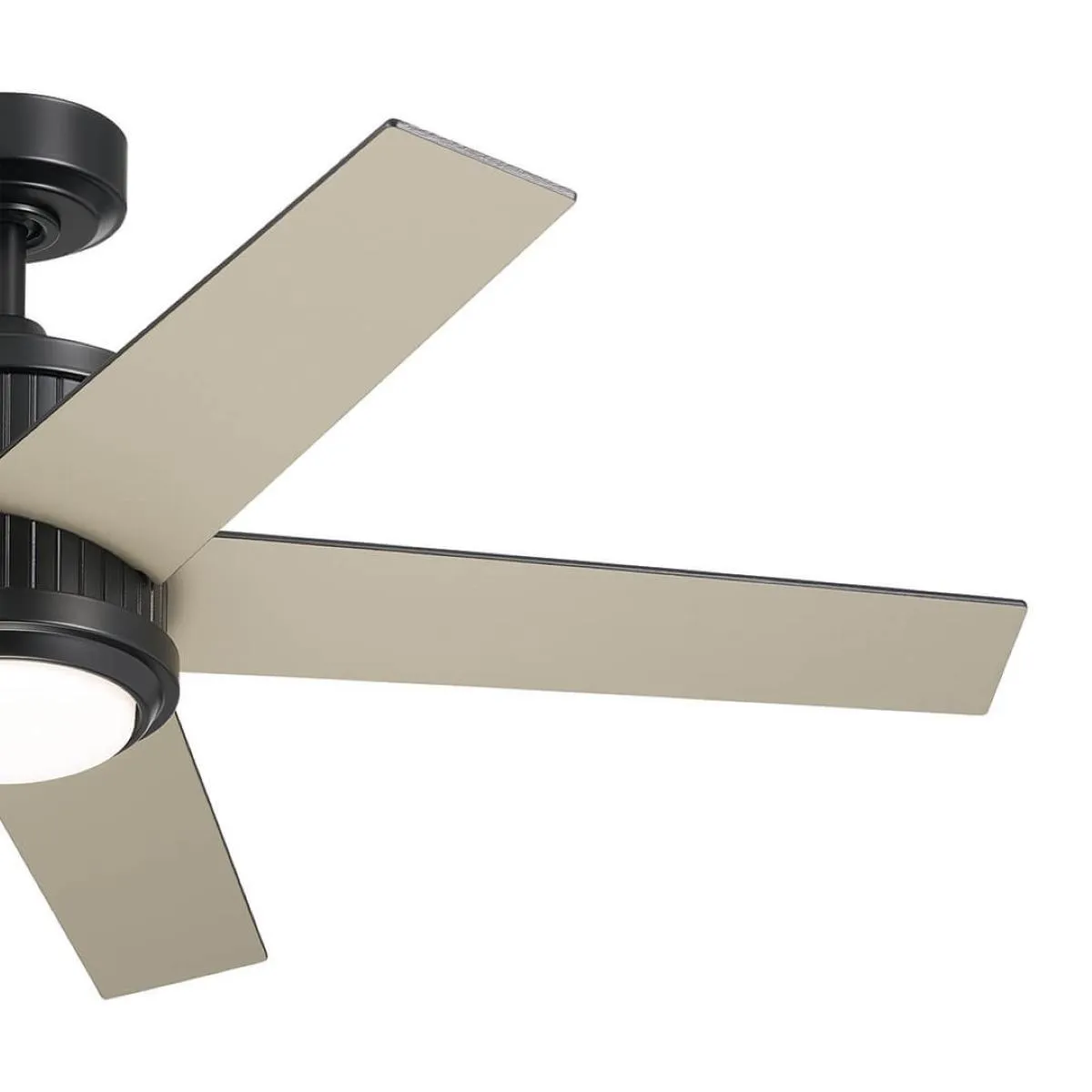 Brahm 48 Inch Satin Black LED Indoor Ceiling Fan with Remote