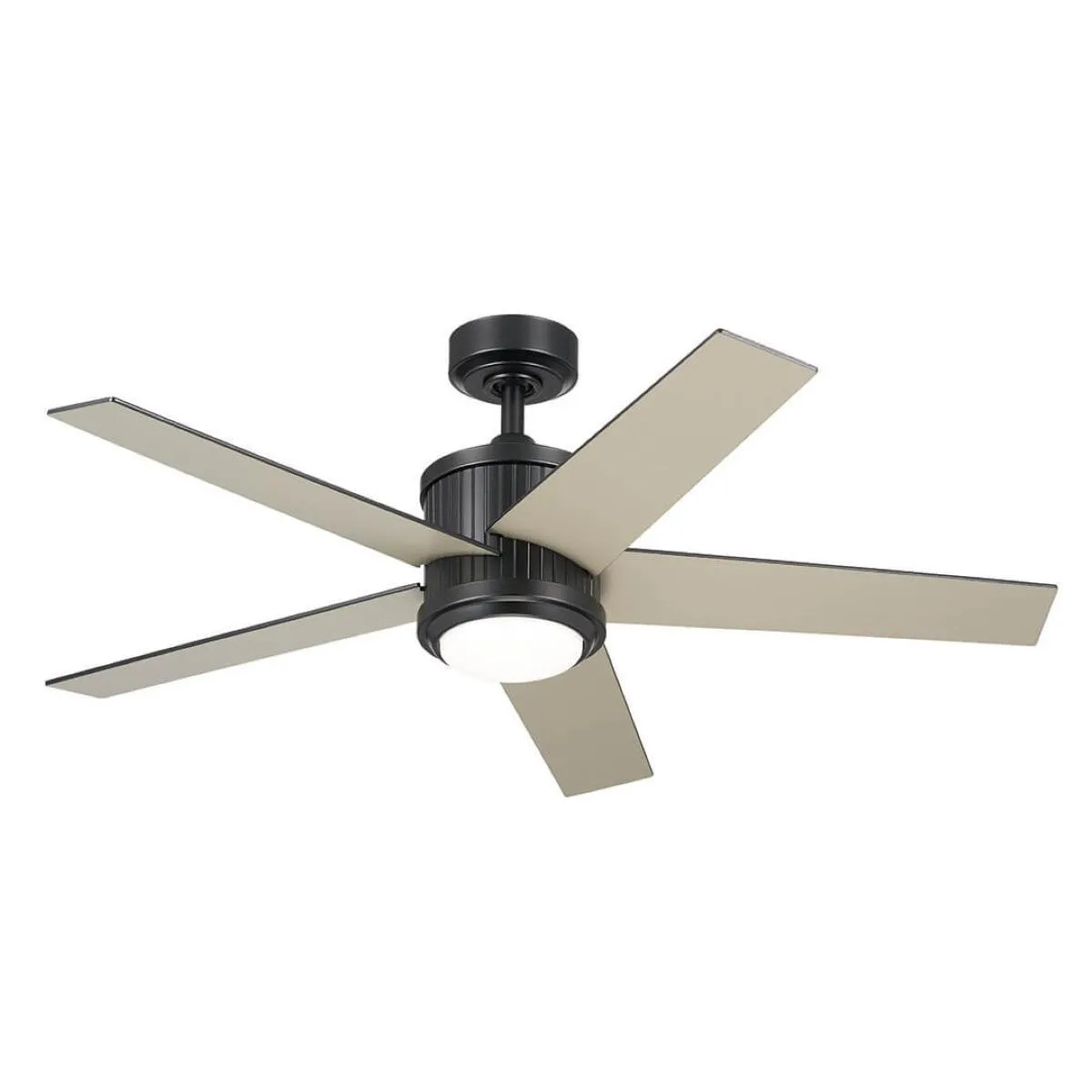 Brahm 48 Inch Satin Black LED Indoor Ceiling Fan with Remote