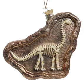 Brontosaurus Dinosaur Fossil Ornament