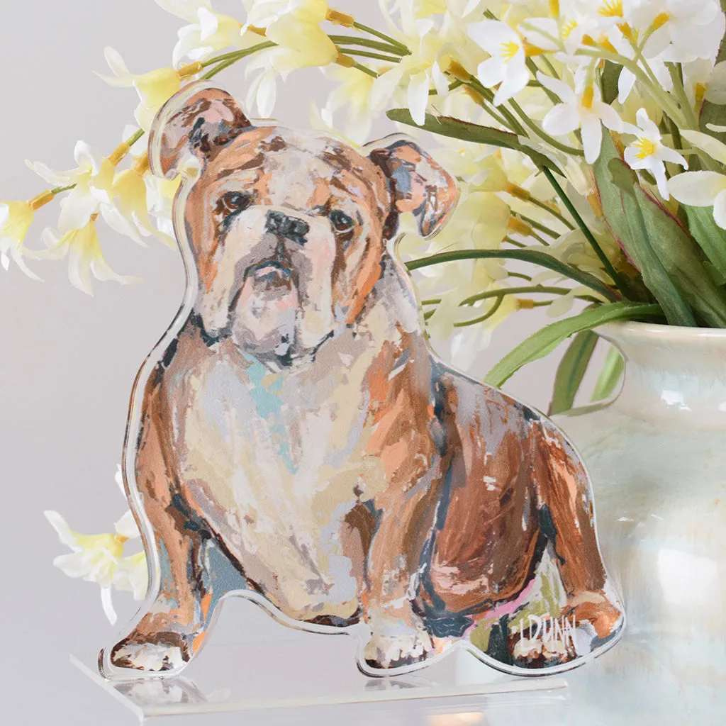 Brown Bulldog Acrylic Block