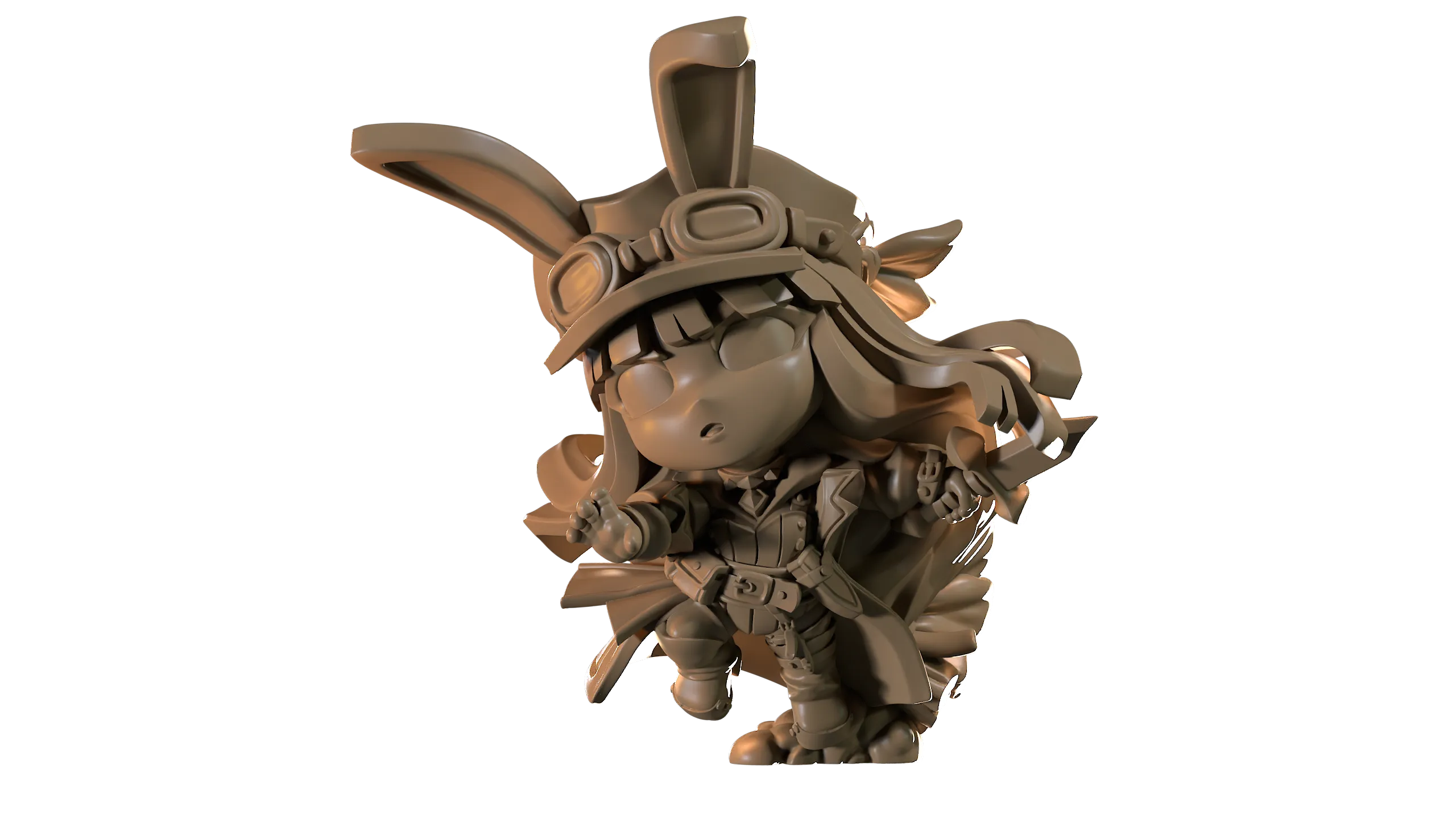 Capsule Chibi - Tevi - Rabbit / Bunny Girl Warrior / Fighter