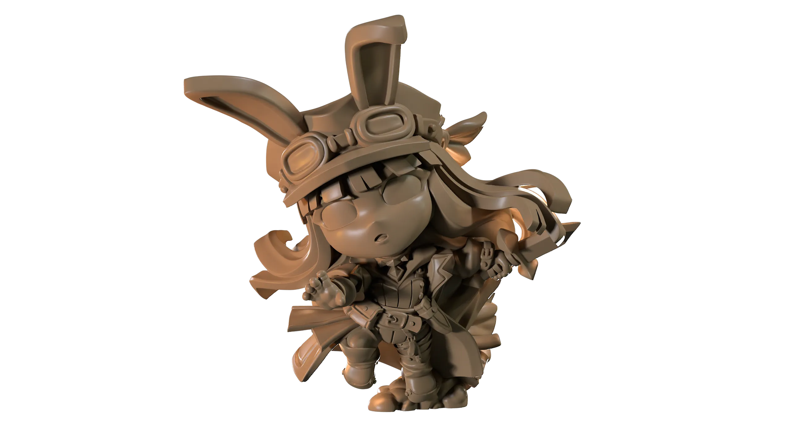 Capsule Chibi - Tevi - Rabbit / Bunny Girl Warrior / Fighter