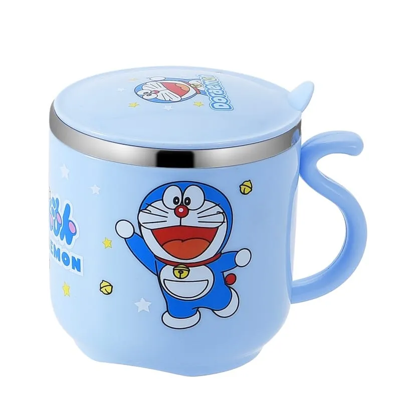 Cartoon Print Stainless Steel Double Wall Vacuum Insulated Cup – 270 ML (Random design)