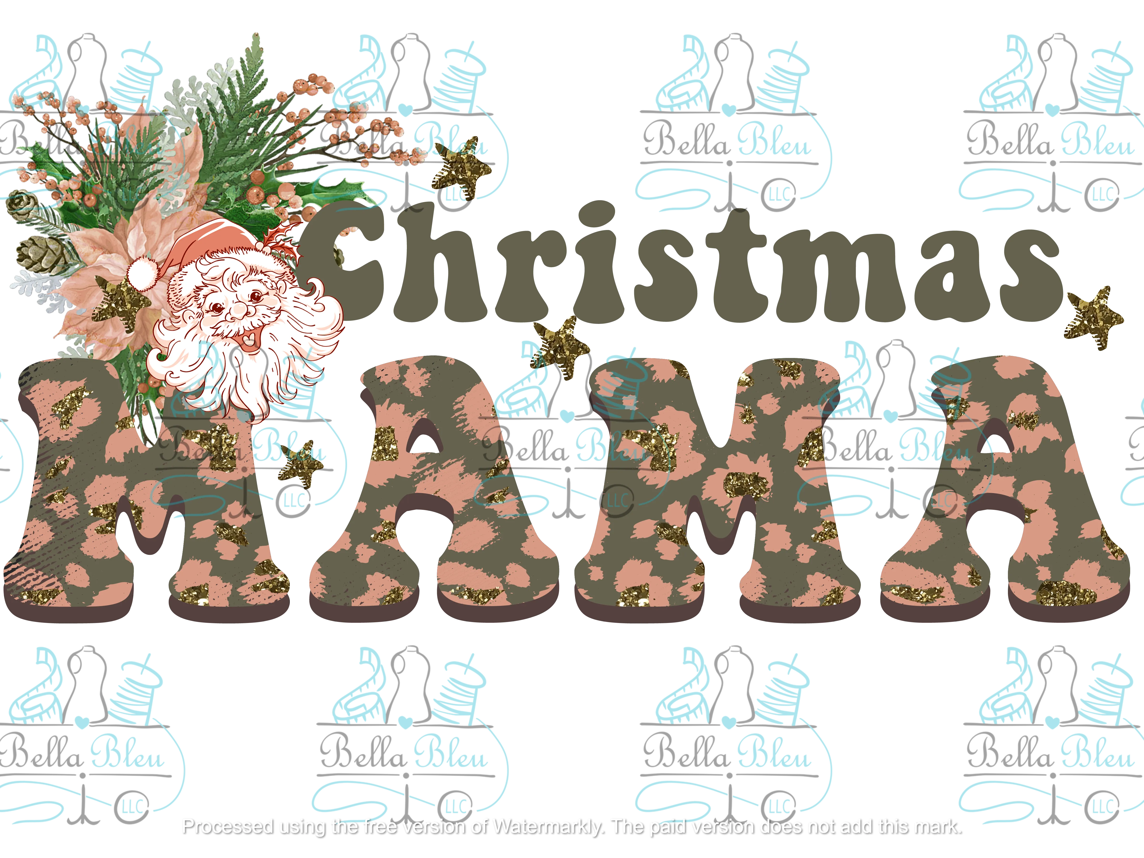 Christmas Mama  Sublimation pgn file