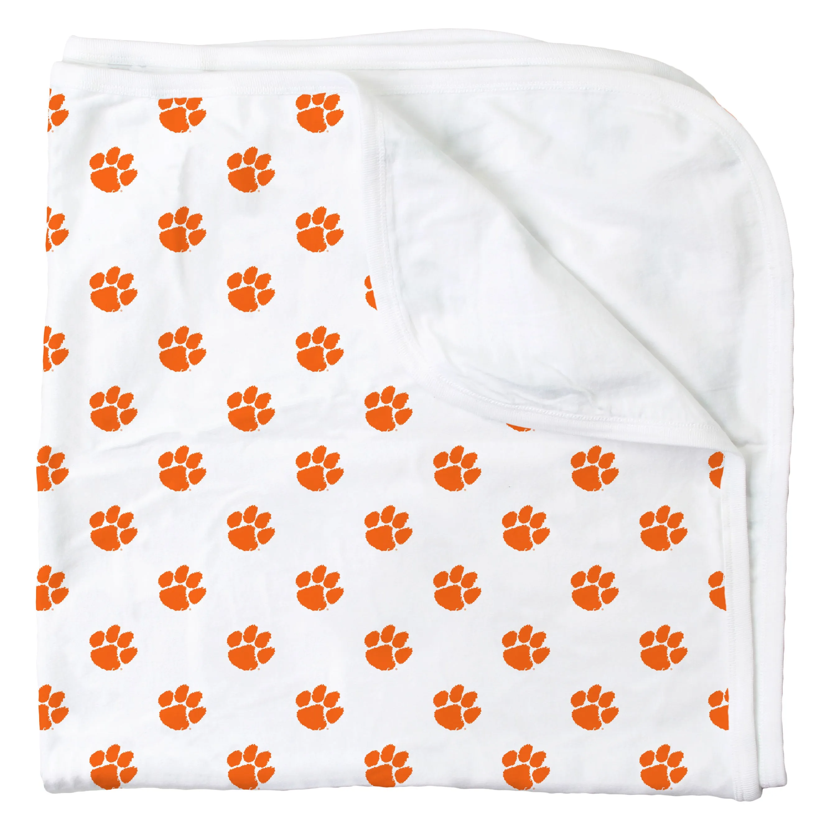 Clemson All Over Print Logo Blanket