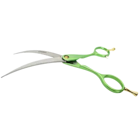 Colibri Super Curved Scissors Lime Green 6.5" by Zolitta