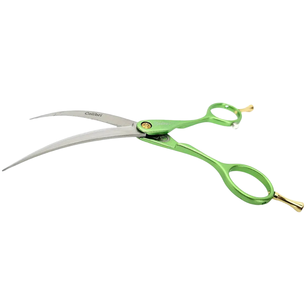 Colibri Super Curved Scissors Lime Green 6.5" by Zolitta