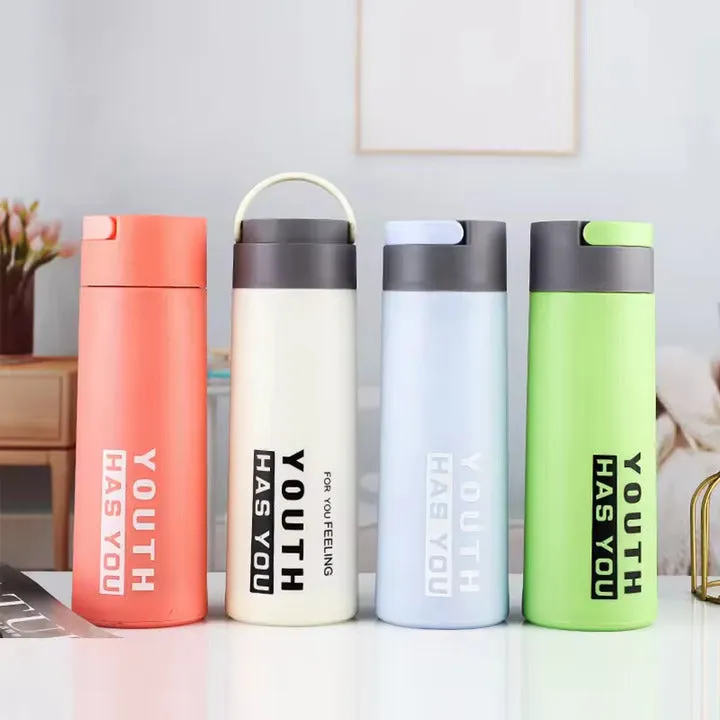 Colorful 450ml Glass Water Bottle with Lid, Rope, and Protective Silicone Sleeve – Eco-Friendly & Stylish