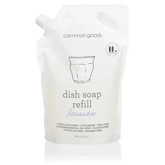 Common Good Dish Soap Refill Pouch, 34 Fl Oz