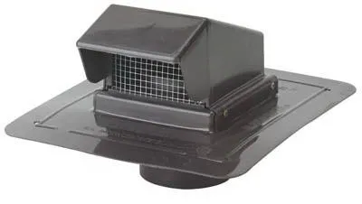 Construction Metals PRCS4DBR Roof Cap Stem Vent 4", Dark Brown