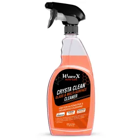 Crysta Clean Glass Cleaner 650 ml, Multi Surface Professional Grade Automotive Glass Cleaner