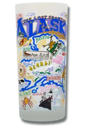 CS Frosted Glass Tumbler Cup - Alaska